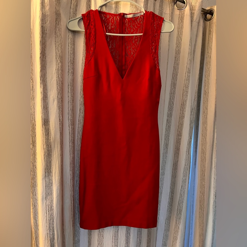 Zara Vibrant Red Backless Dress